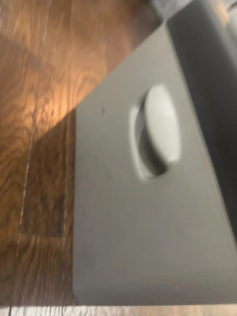 Silver and Black Laptop Cooling Stand with LED Controls